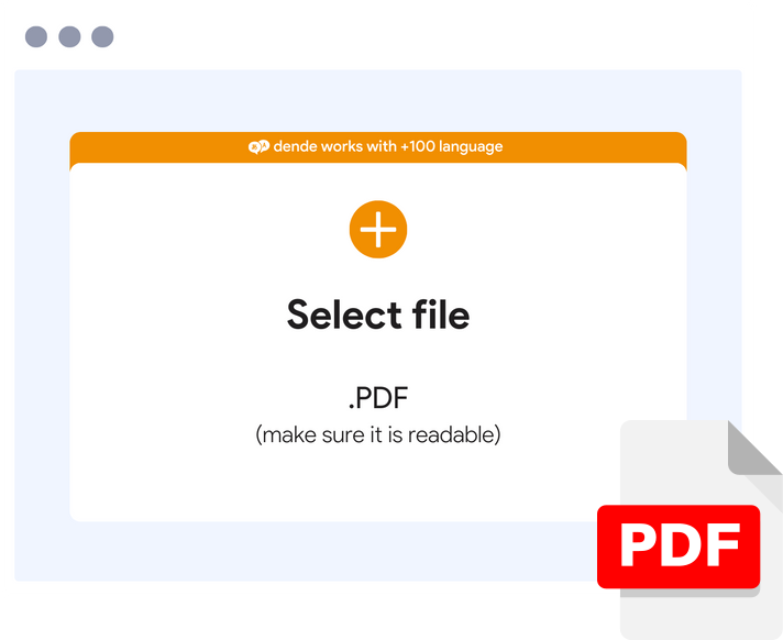 Image of file upload on an AI quiz maker